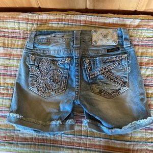 Miss Me Midrise Bling Shorts 24